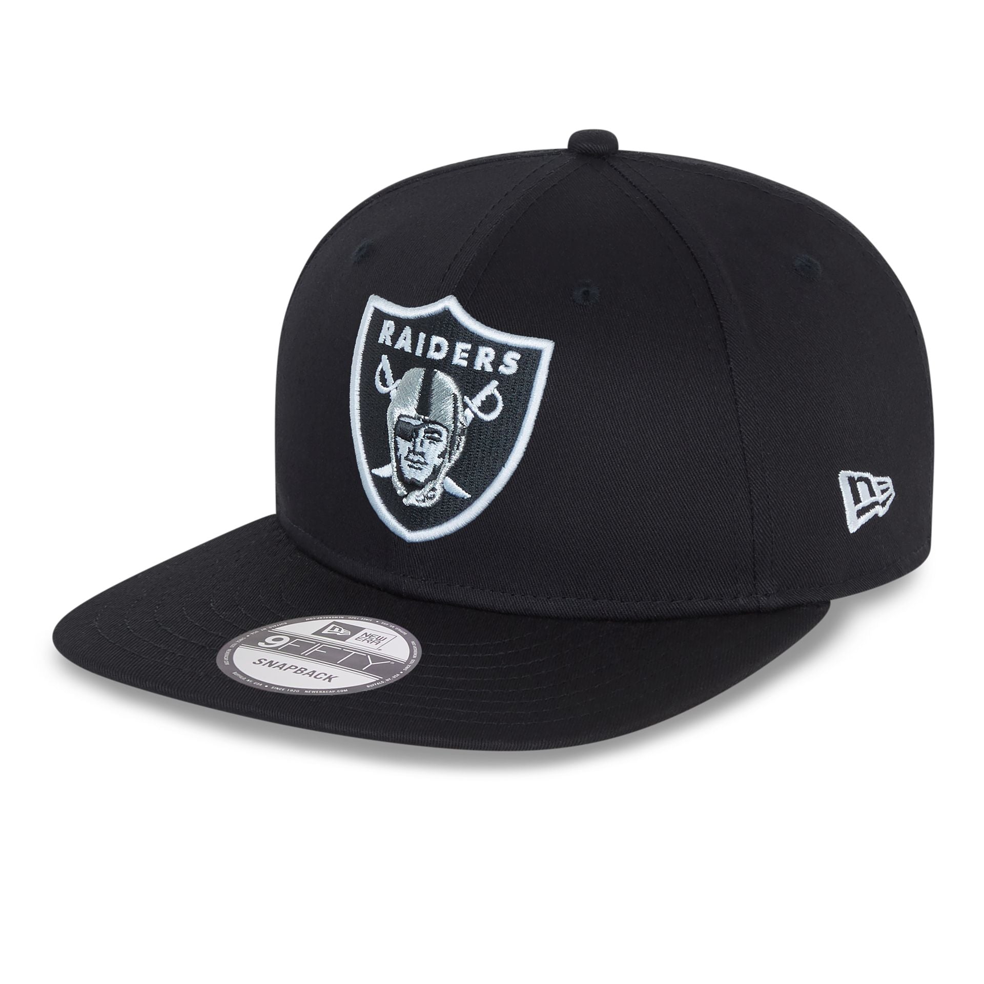 This is a Las Vegas Raiders NFL Essential Black 9FIFTY Cap 1