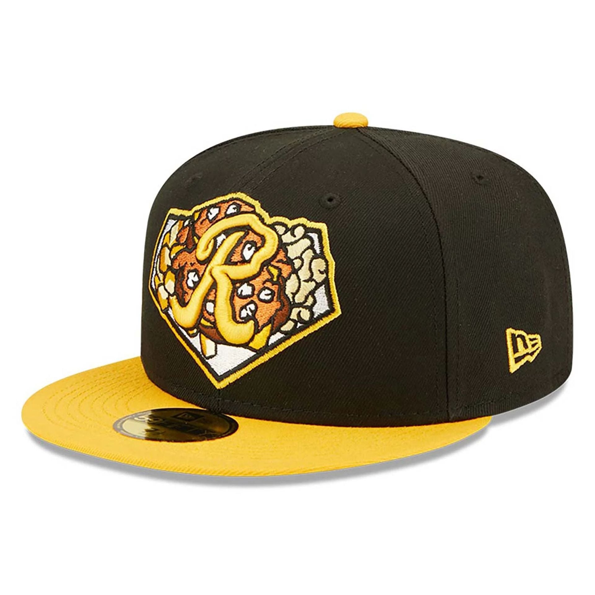 This is a Rochester Red Wings MiLB Theme Nights Black 59FIFTY Fitted Cap 1