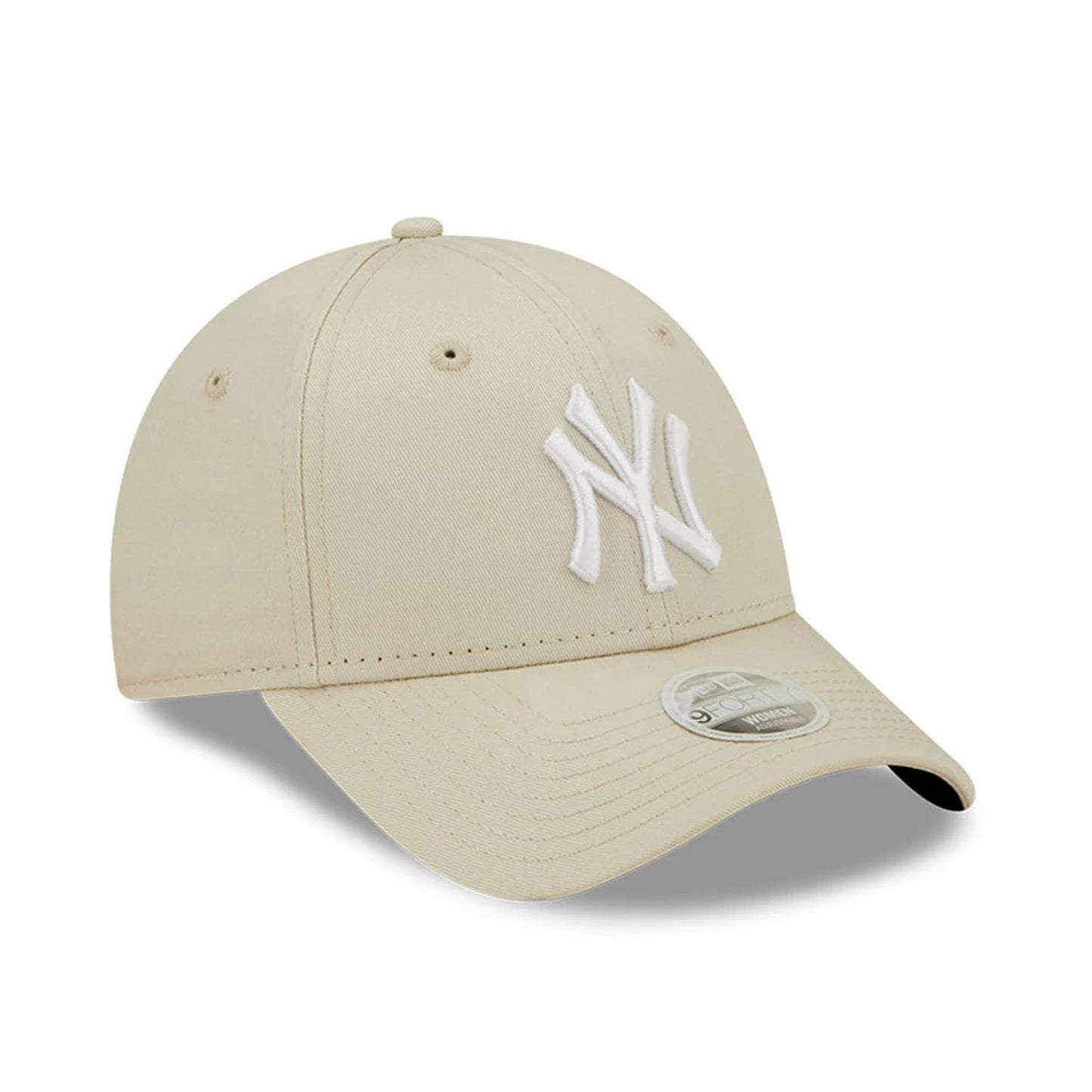 This is a New York Yankees Womens League Essential Light Beige 9FORTY Adjustable Cap 3