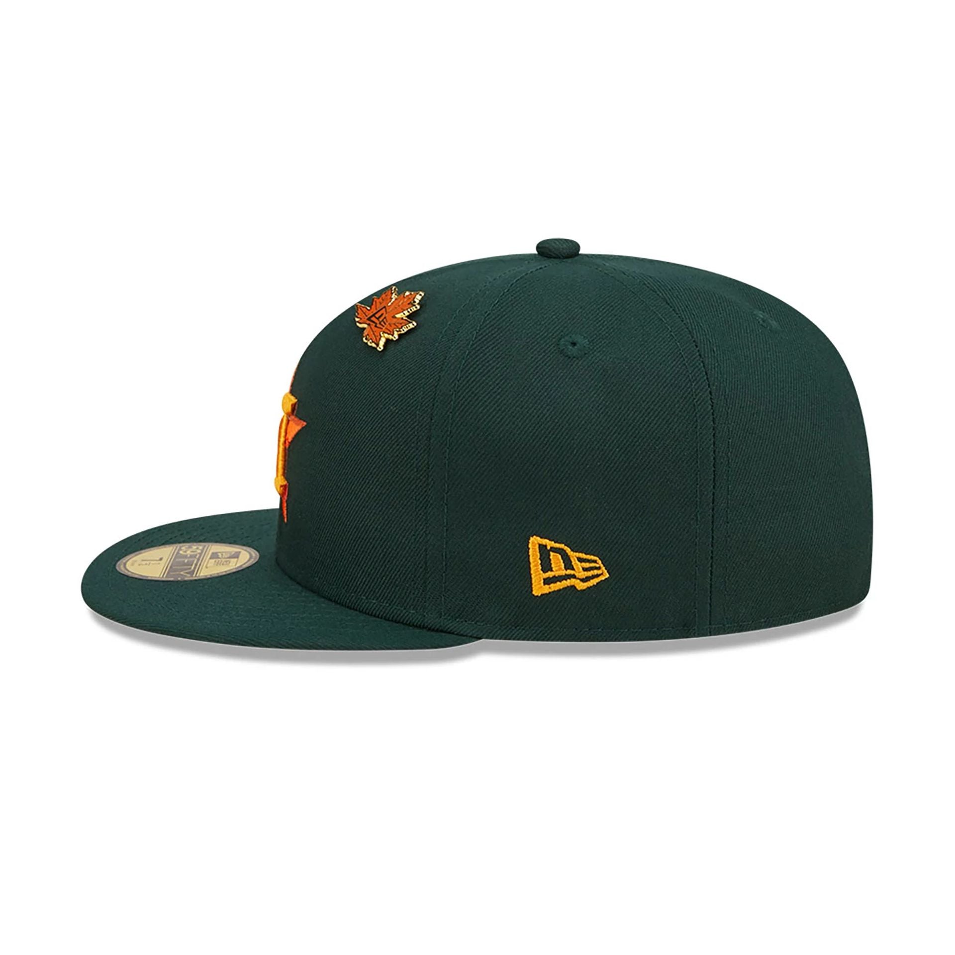 This is a Houston Astros Leafy Dark Green 59FIFTY Fitted Cap 7