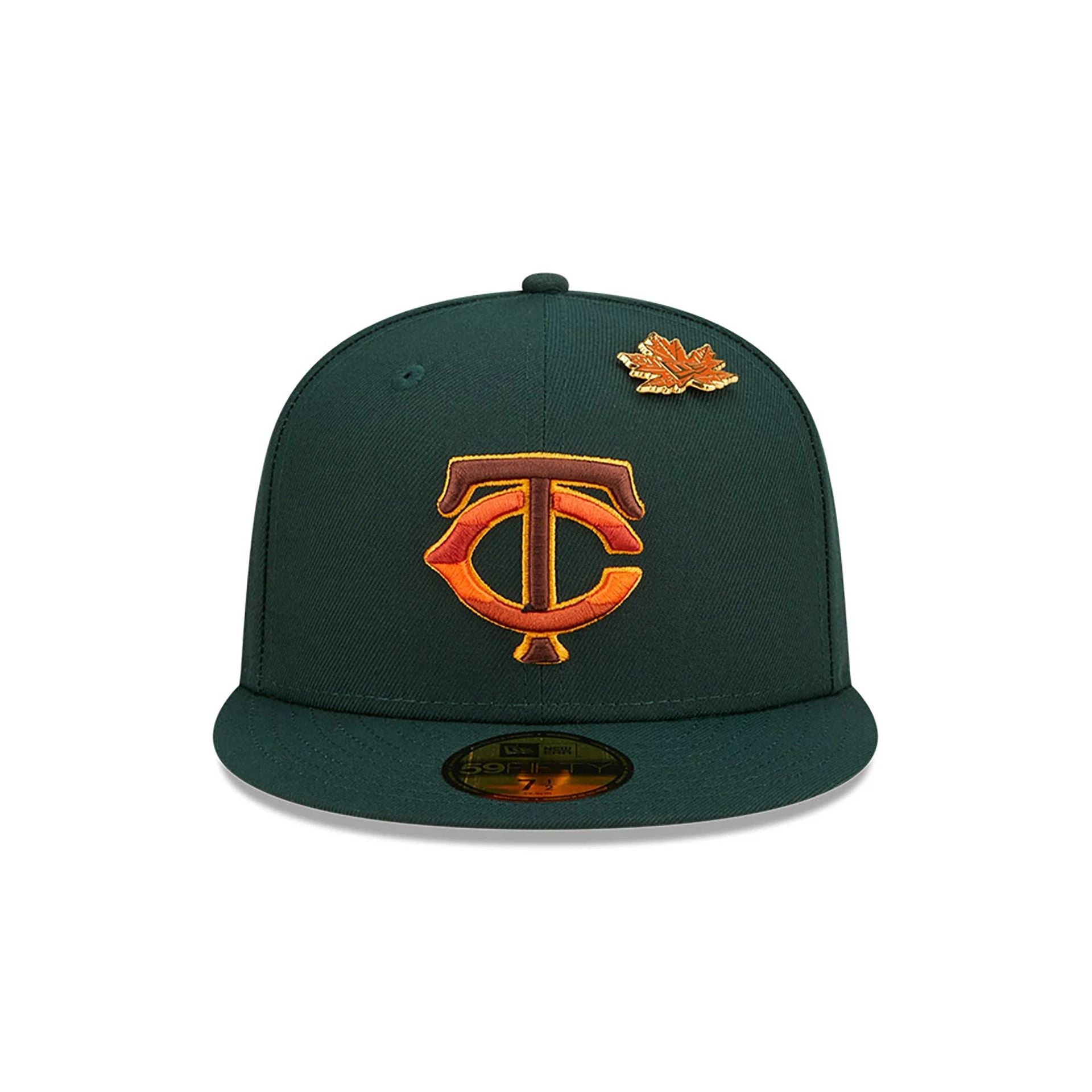 This is a Minnesota Twins Leafy Dark Green 59FIFTY Fitted Cap 4