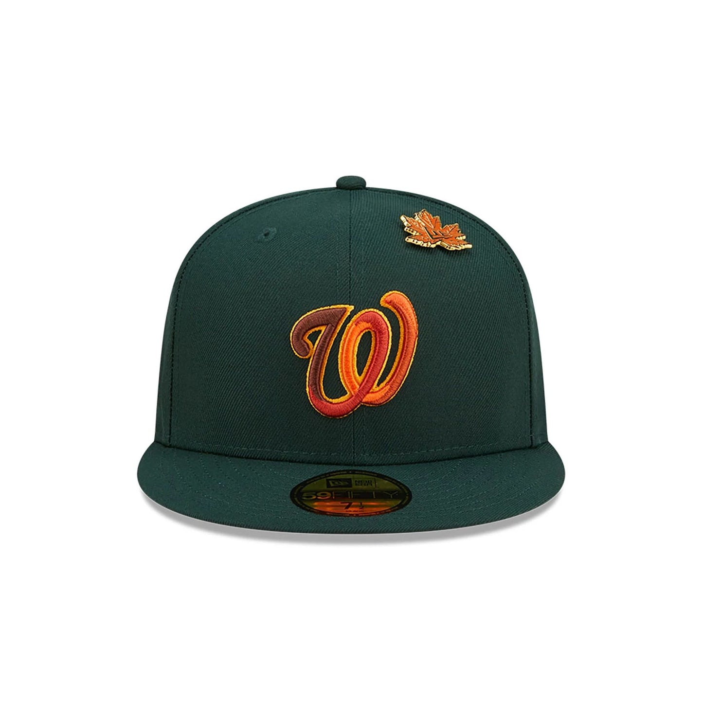 This is a Washington Nationals Leafy Dark Green 59FIFTY Fitted Cap 4