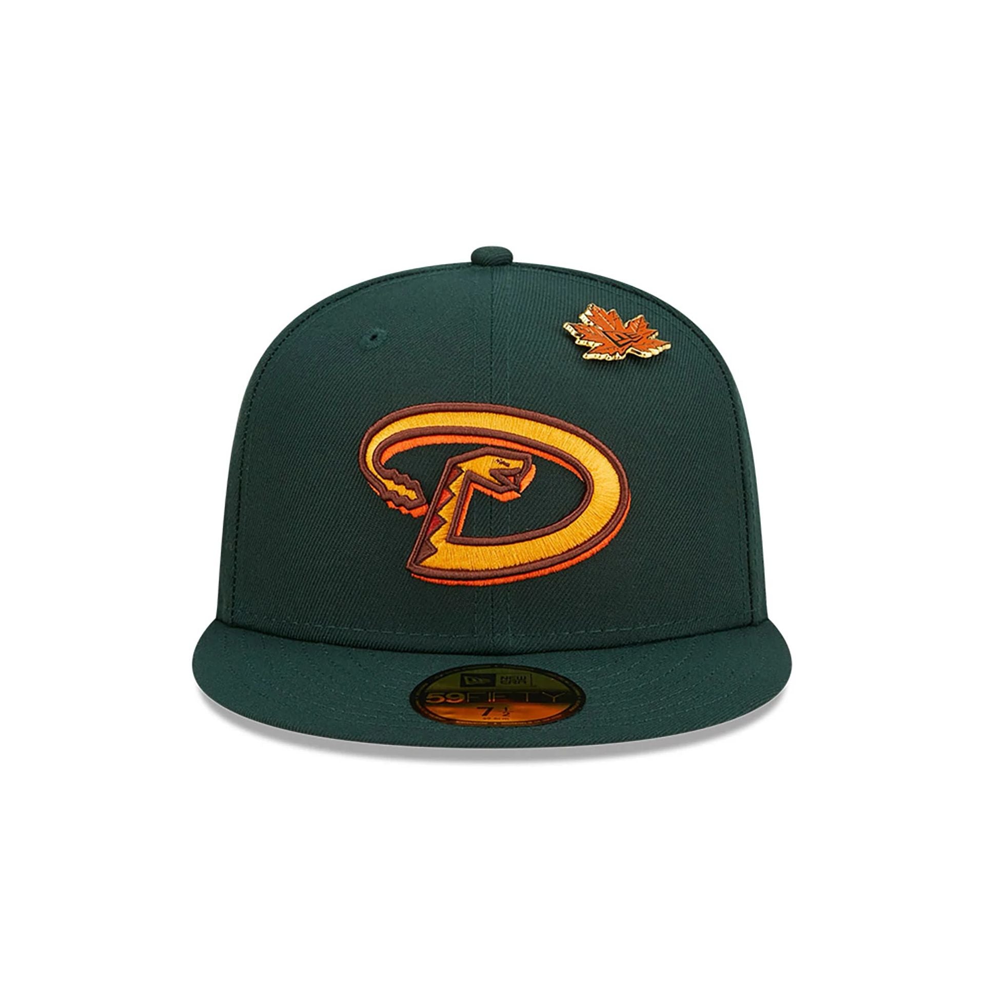 This is a Arizona Diamondbacks Leafy Dark Green 59FIFTY Fitted Cap 4