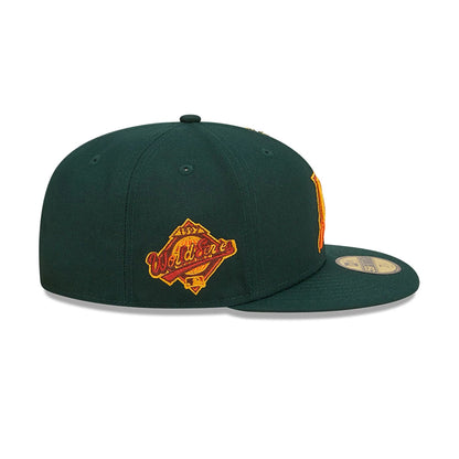 This is a Miami Marlins Leafy Dark Green 59FIFTY Fitted Cap 5