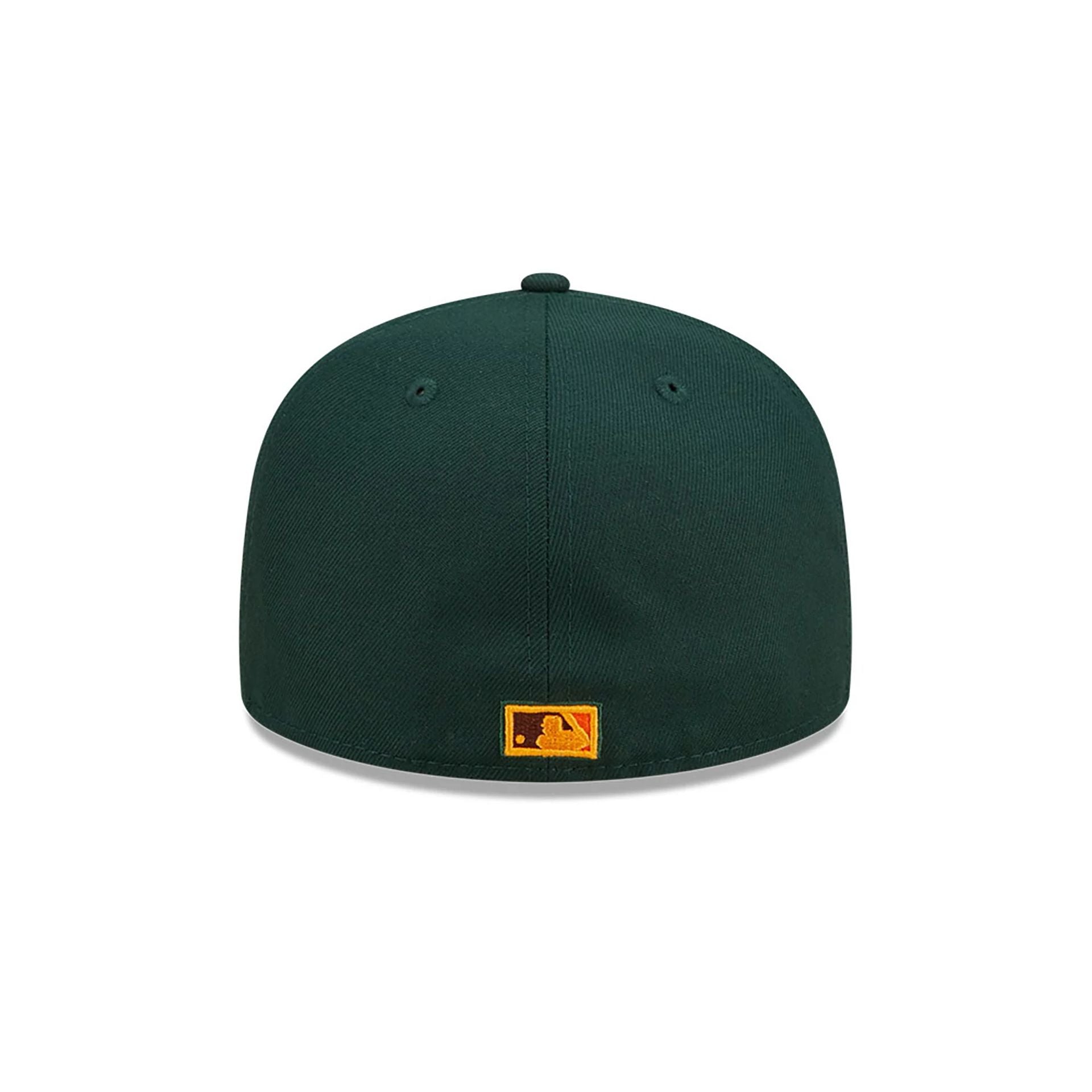 This is a Miami Marlins Leafy Dark Green 59FIFTY Fitted Cap 6