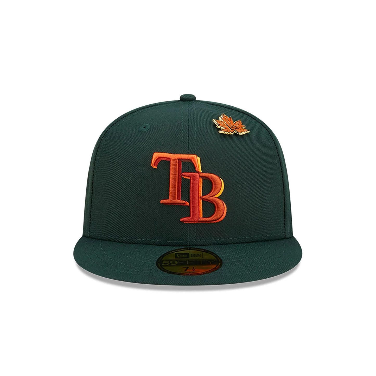 This is a Tampa Bay Rays Leafy Dark Green 59FIFTY Fitted Cap 4