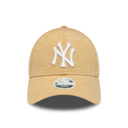 This is a New York Yankees Womens Jersey Light Beige 9FORTY Adjustable Cap 4