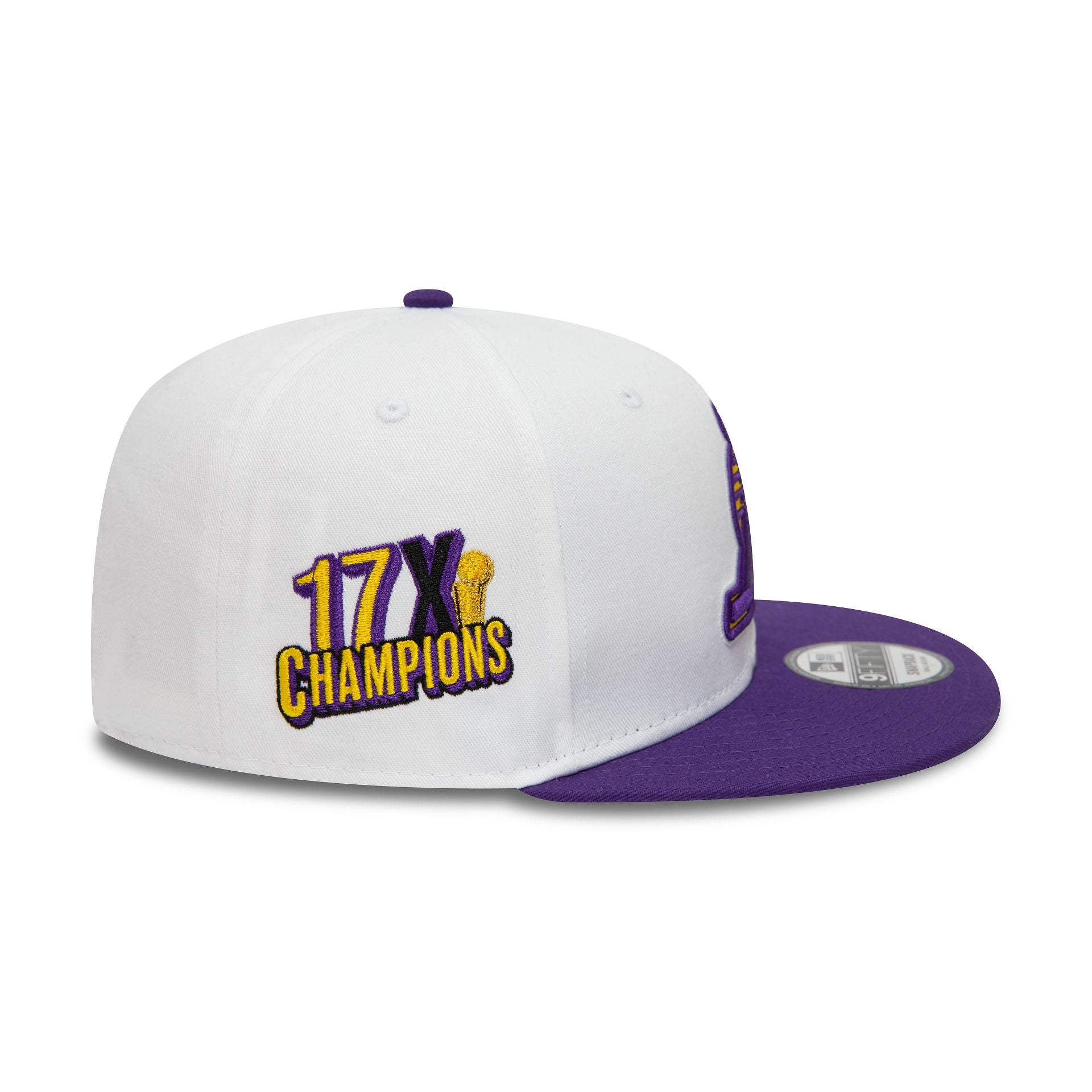 This is a LA Lakers Crown Patches White 9FIFTY Snapback Cap 2