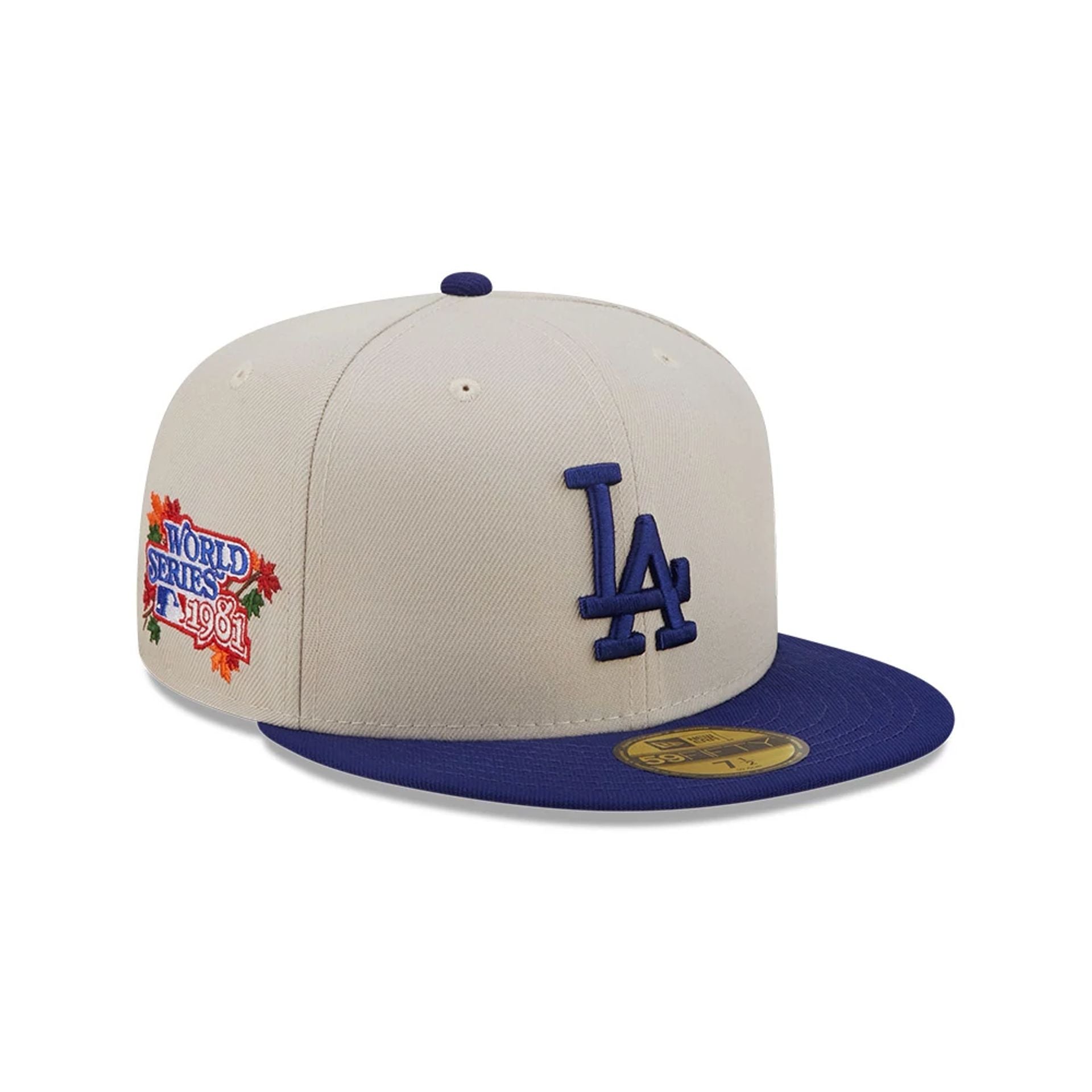 This is a LA Dodgers Fall Classic White 59FIFTY Fitted Cap 1