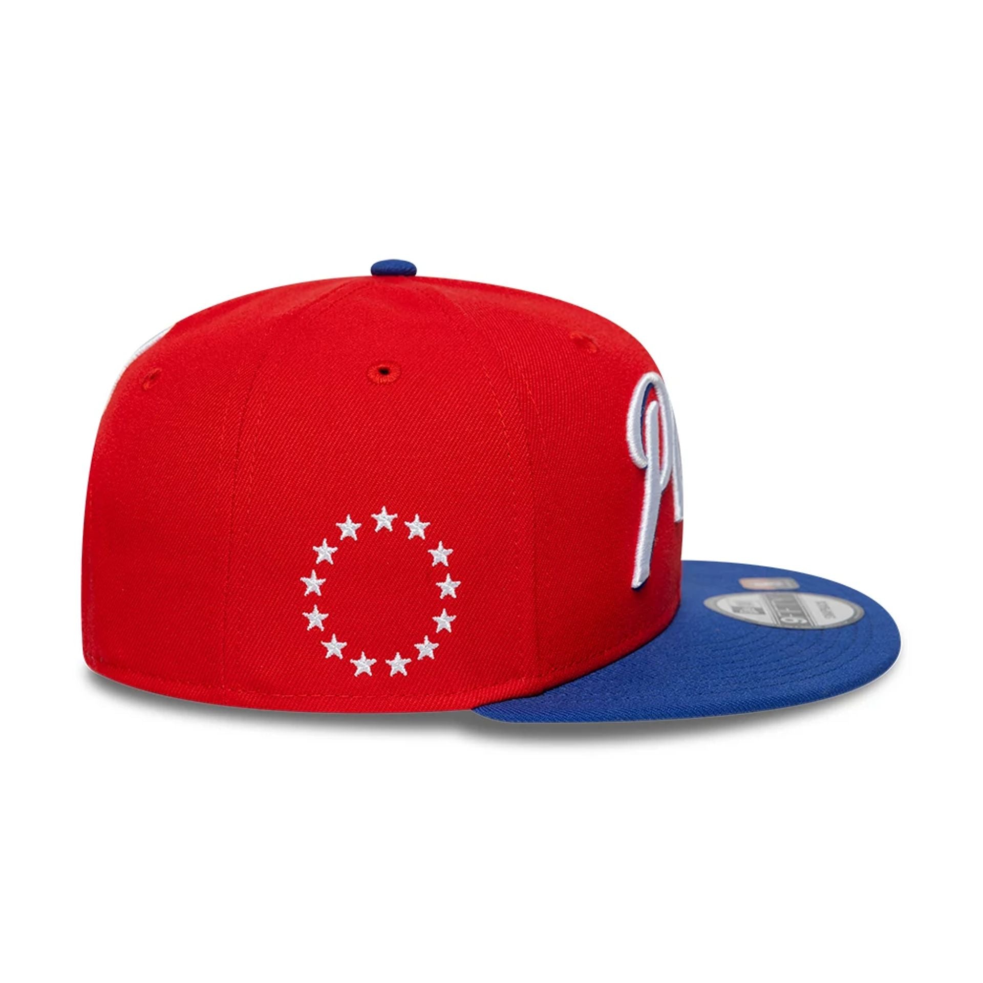 This is a Philadelphia 76ers NBA Statement Red 9FIFTY Snapback Cap 5