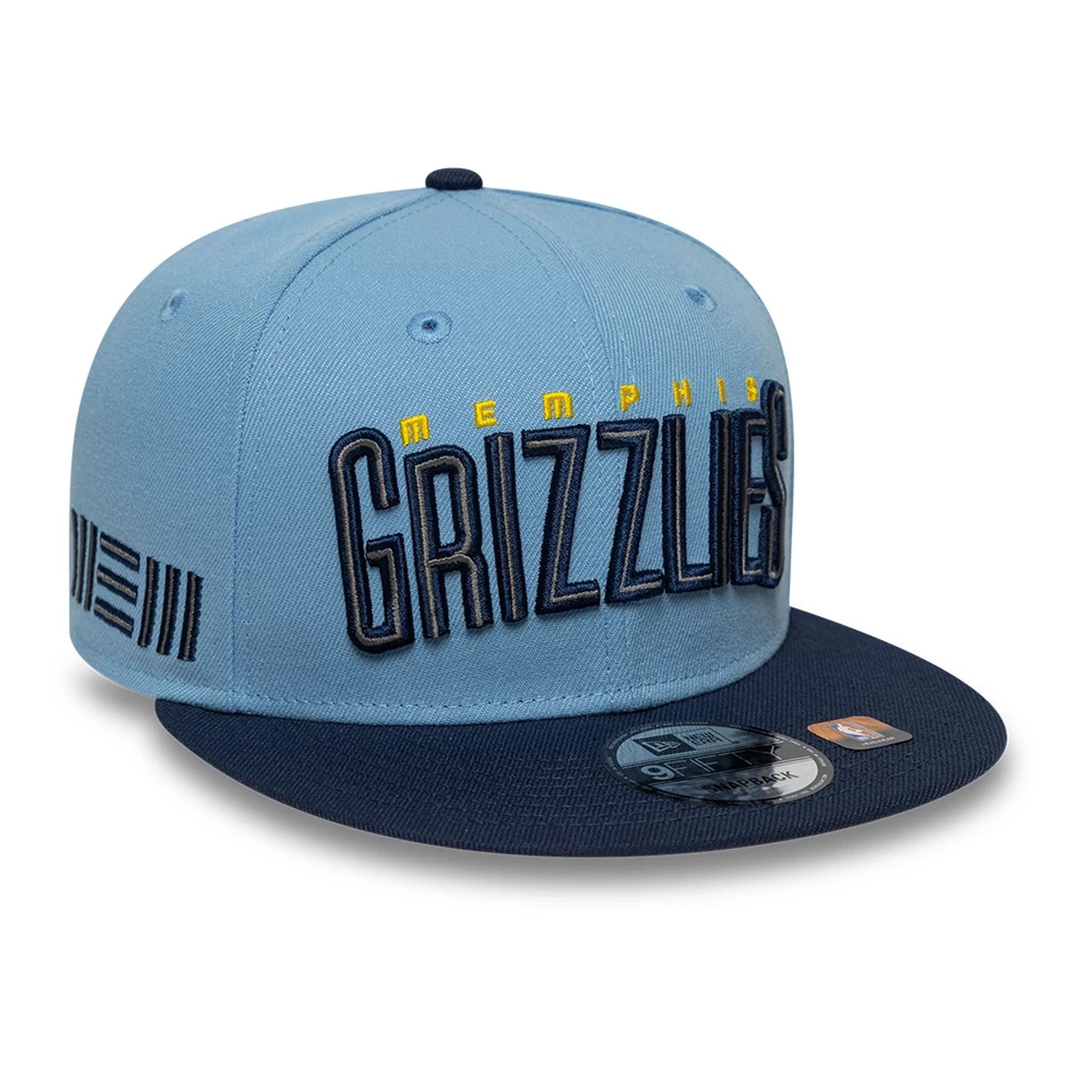 This is a Memphis Grizzlies NBA Statement Light Blue 9FIFTY Snapback Cap 1