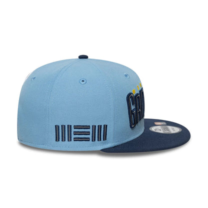 This is a Memphis Grizzlies NBA Statement Light Blue 9FIFTY Snapback Cap 6