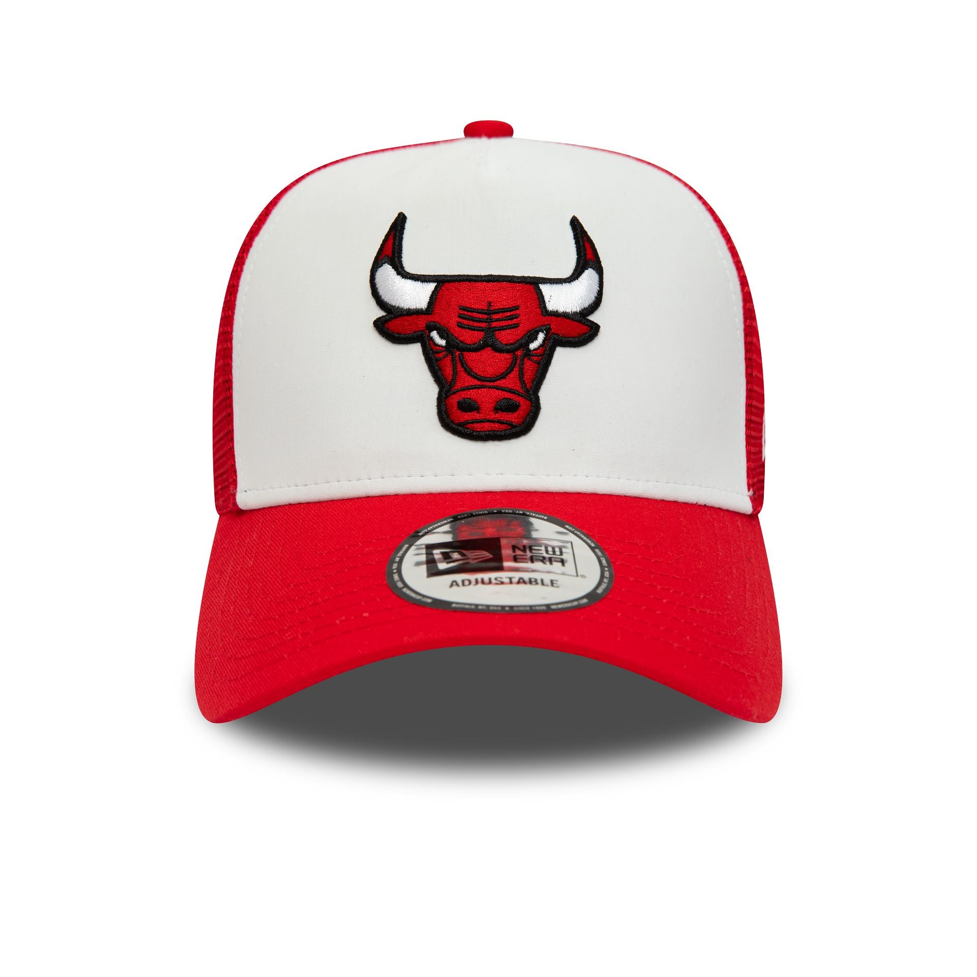 This is a Chicago Bulls Team Colour Red A-Frame Trucker Cap 3