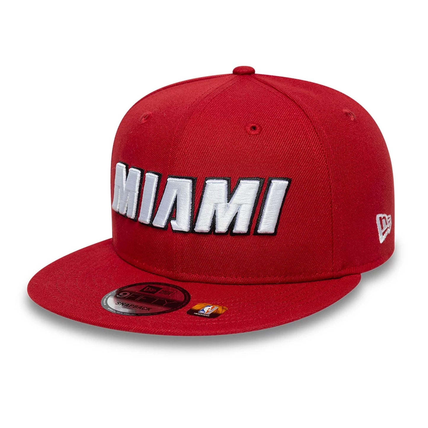 This is a Miami Heat NBA Statement Red 9FIFTY Snapback Cap 4