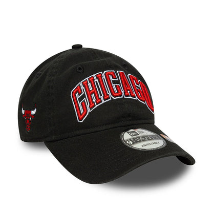 This is a Chicago Bulls NBA Statement Black 9TWENTY Adjustable Cap 1