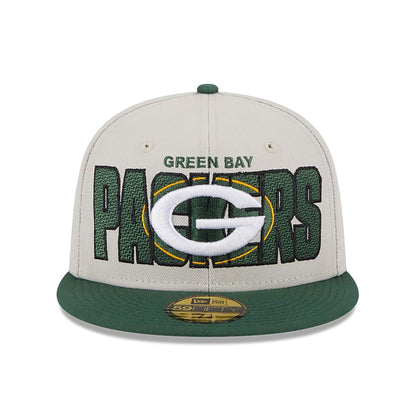 This is a Green Bay Packers NFL 2023 Draft White 59FIFTY Fitted Cap 7