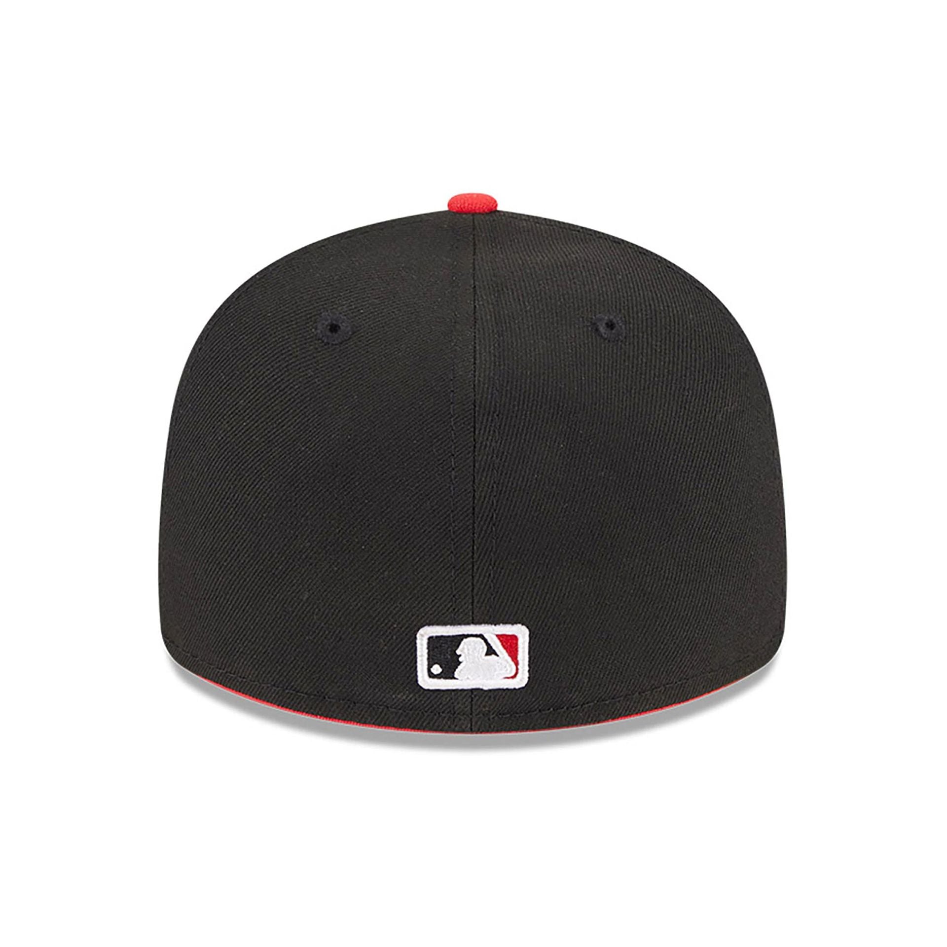 This is a Cincinnati Reds MLB City Connect 2024 Black Low Profile 59FIFTY Fitted Cap 5