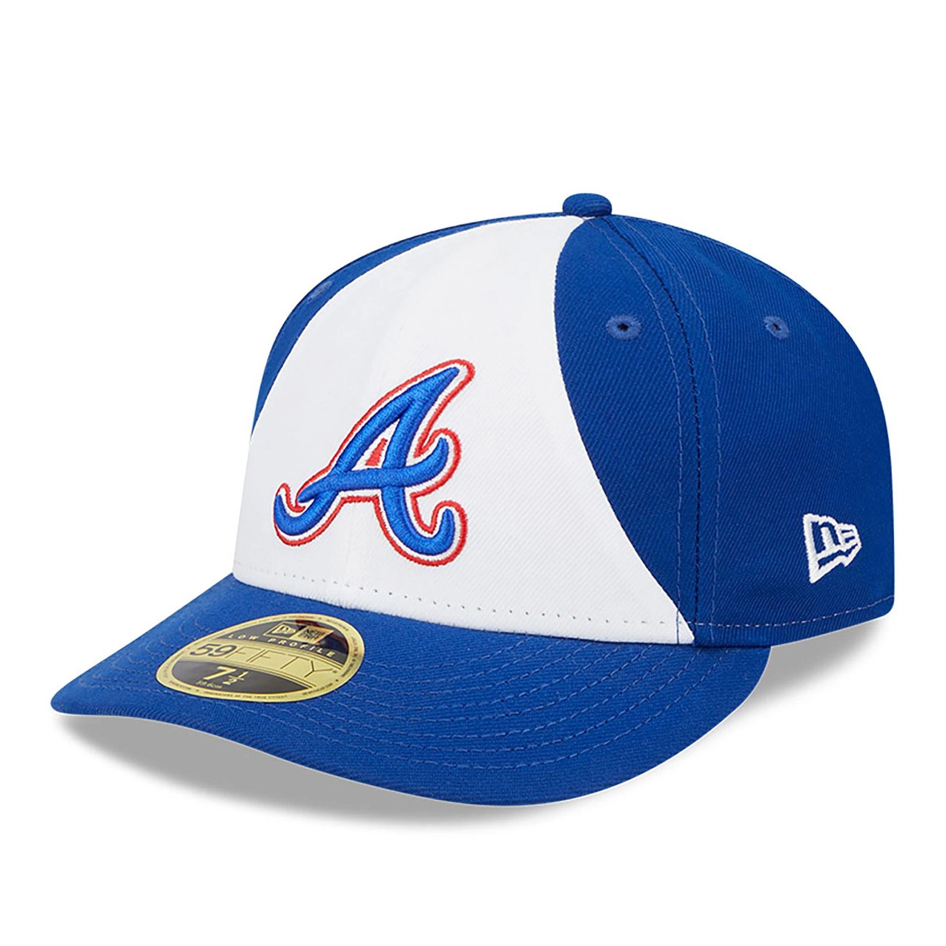 This is a Atlanta Braves MLB City Connect 2024 Blue Low Profile 59FIFTY Fitted Cap 1