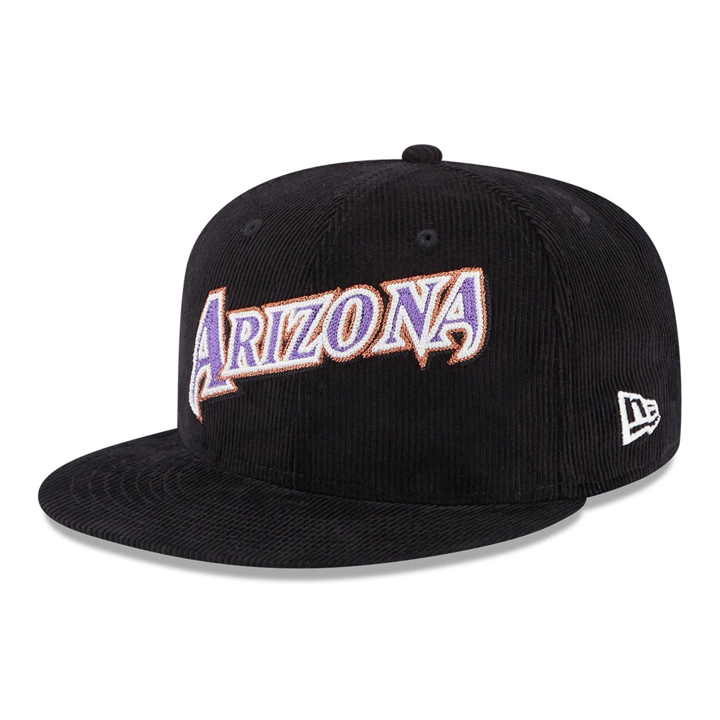 This is a Arizona Diamondbacks Vintage Cord Black 59FIFTY Fitted Cap 1