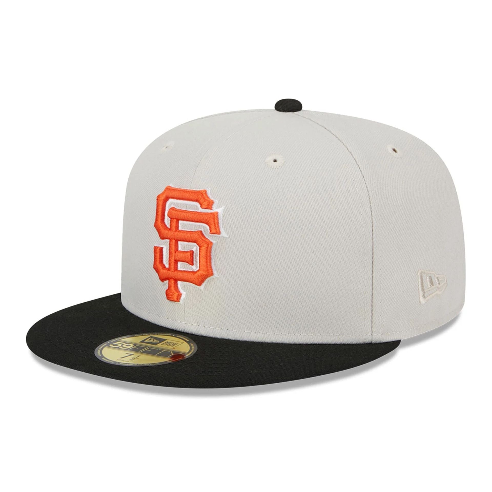 This is a San Francisco Giants Varsity Letter Stone 59FIFTY Fitted Cap 1