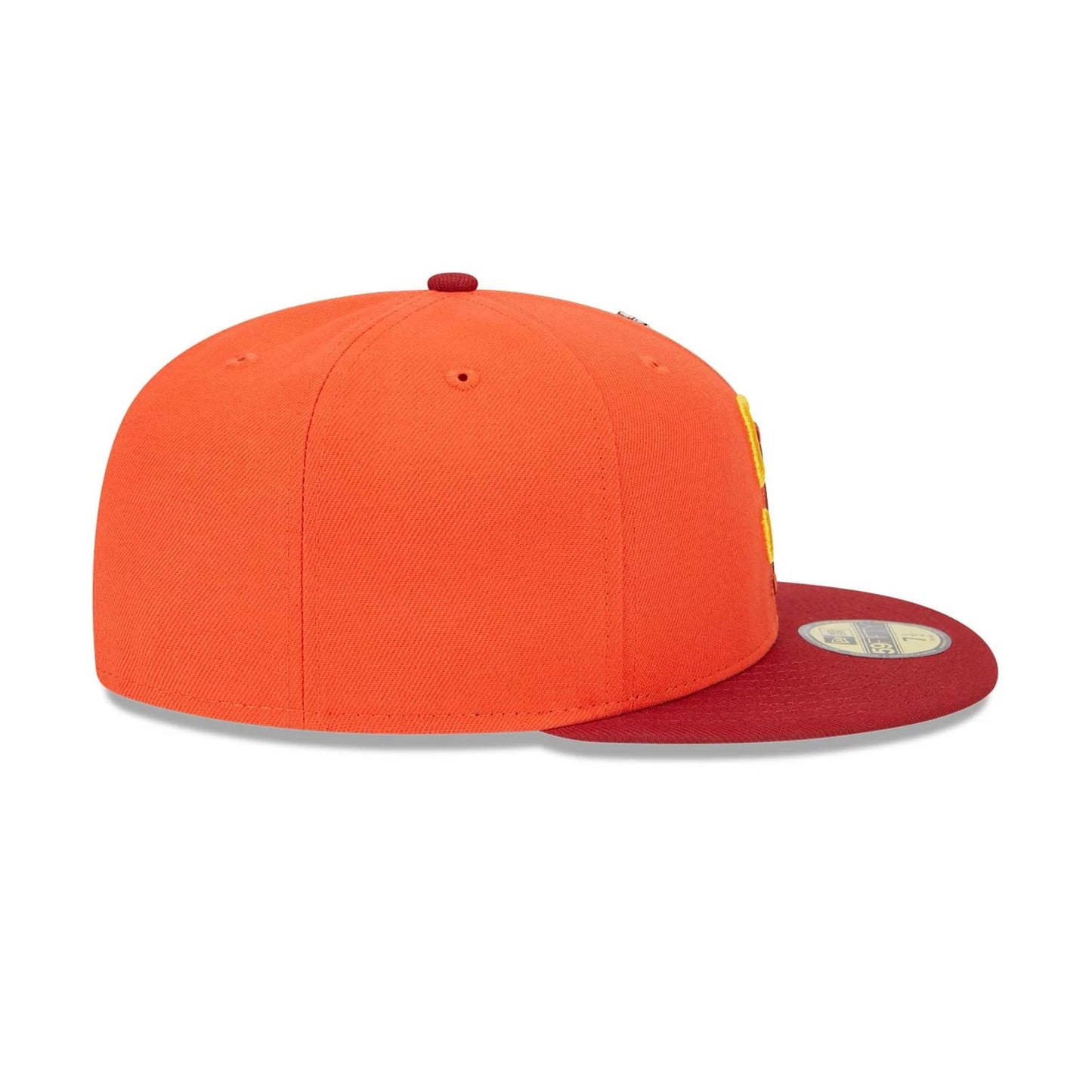 This is a San Diego Padres Outer Space Orange 59FIFTY Fitted Cap 6