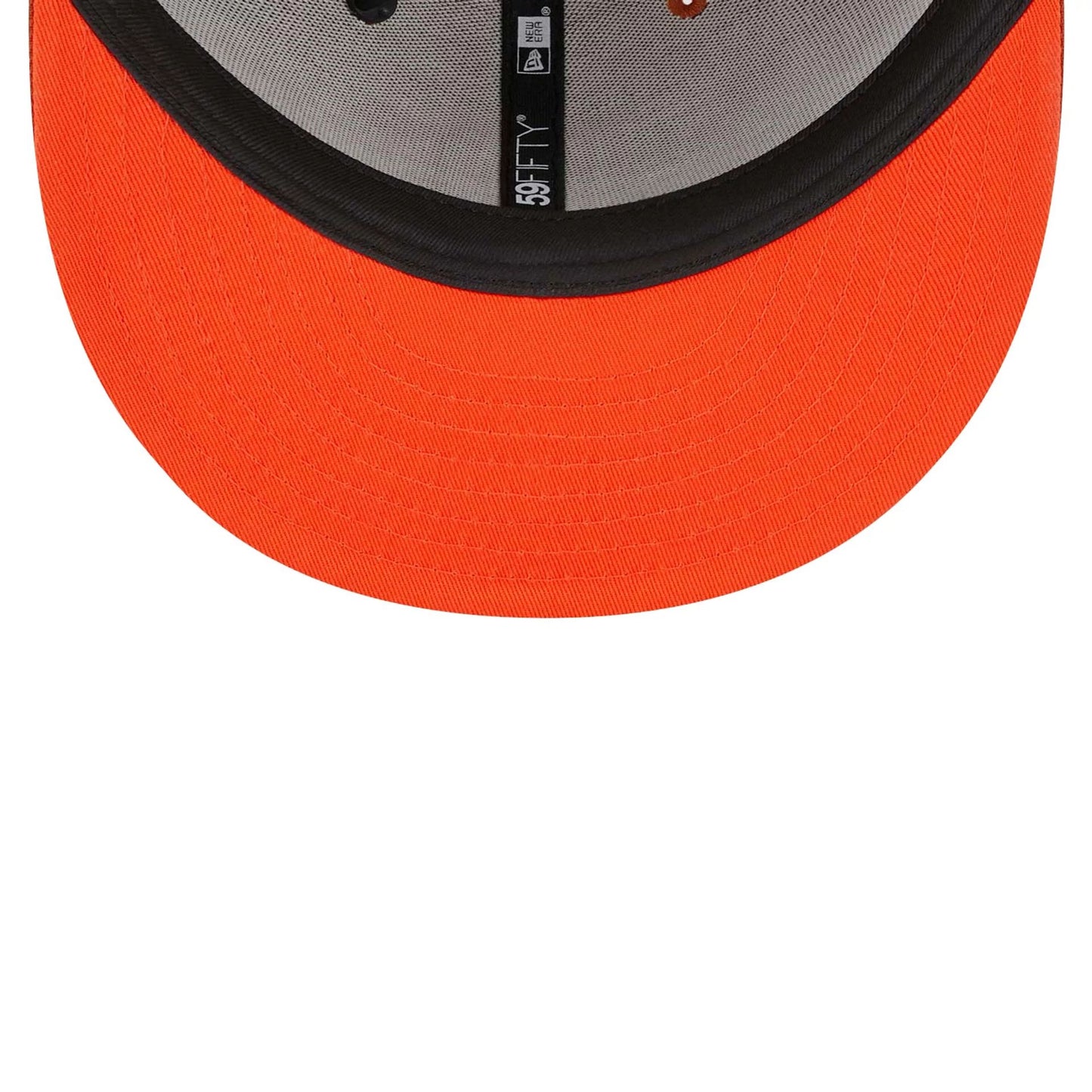 This is a Minnesota Twins Outer Space Orange 59FIFTY Fitted Cap 2