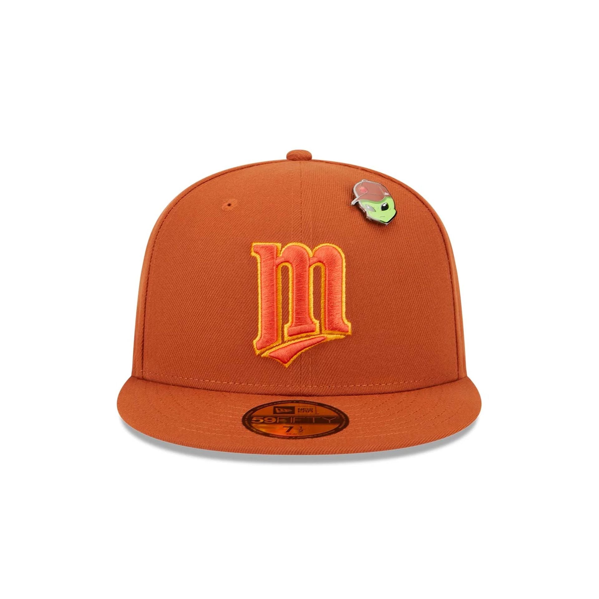 This is a Minnesota Twins Outer Space Orange 59FIFTY Fitted Cap 4