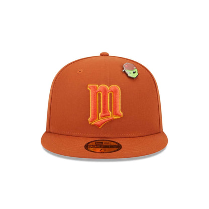 This is a Minnesota Twins Outer Space Orange 59FIFTY Fitted Cap 4