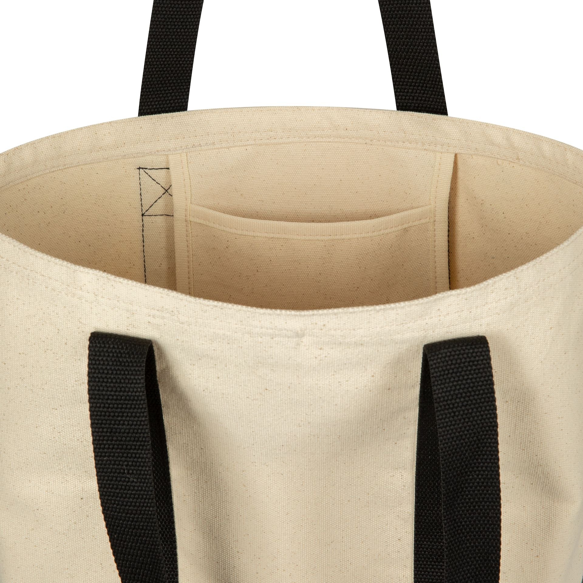 This is a New York Yankees Logo Light Beige Tote Bag 4