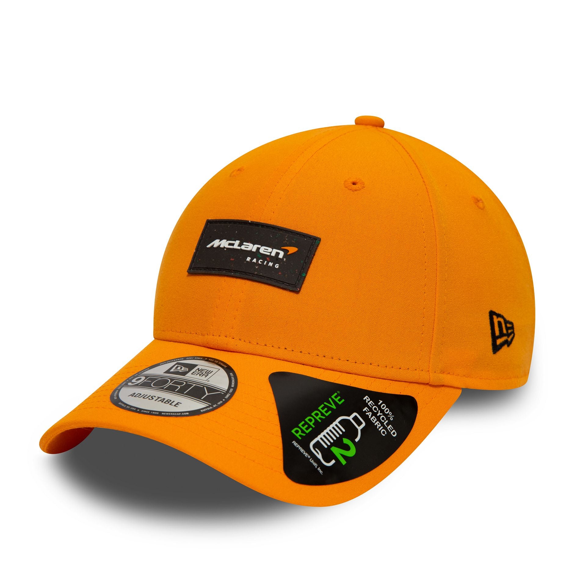 This is a McLaren Repreve Orange 9FORTY Adjustable Cap 1