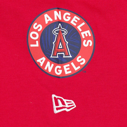 The Male model is wearing LA Angels MLB City Connect Red T-Shirt 3