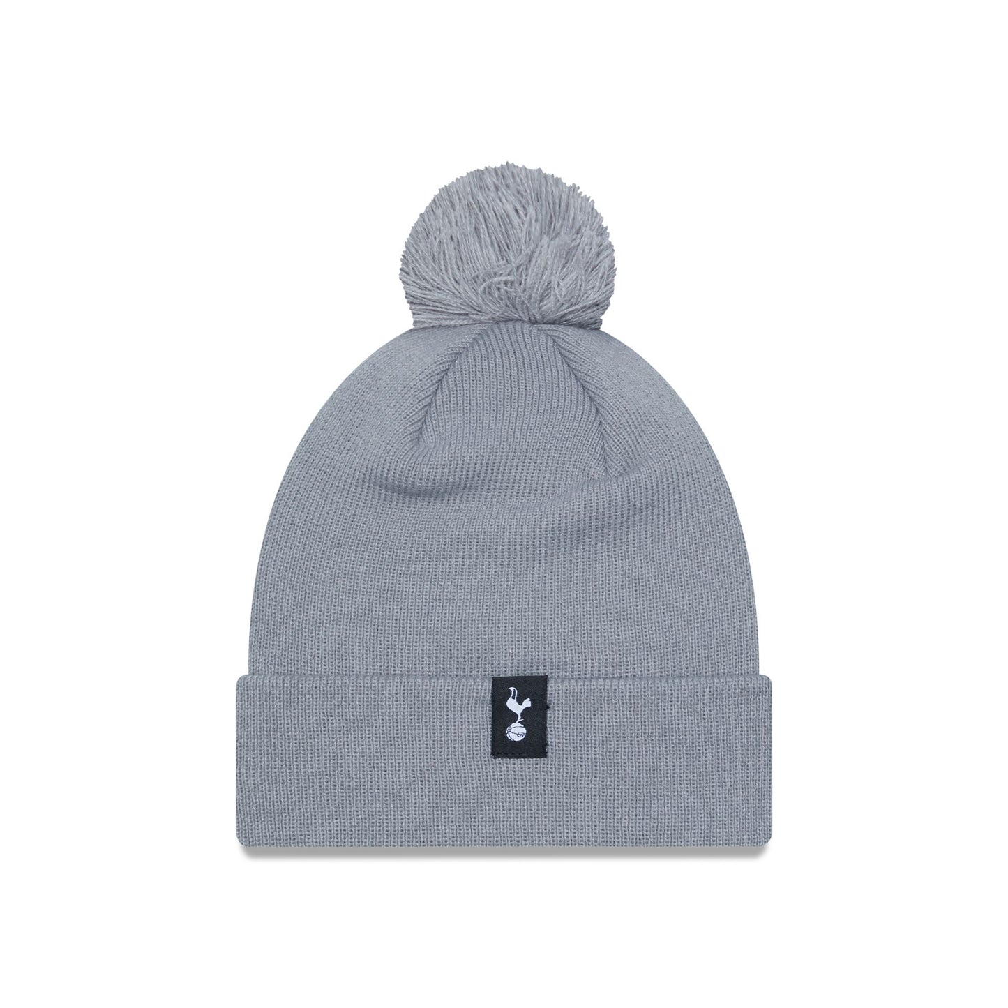 This is a Tottenham Hotspur FC Grey Bobble Knit Beanie Hat 2