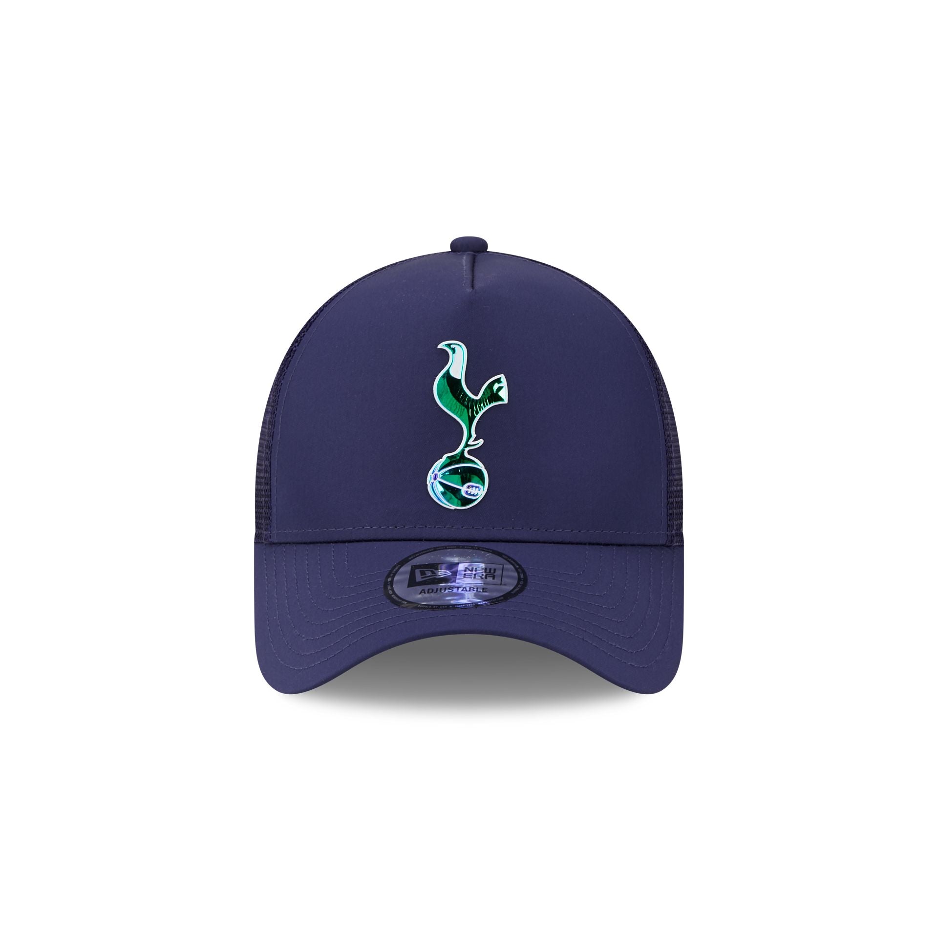 This is a Tottenham Hotspur FC Iridescent Navy A-Frame Trucker Cap 2