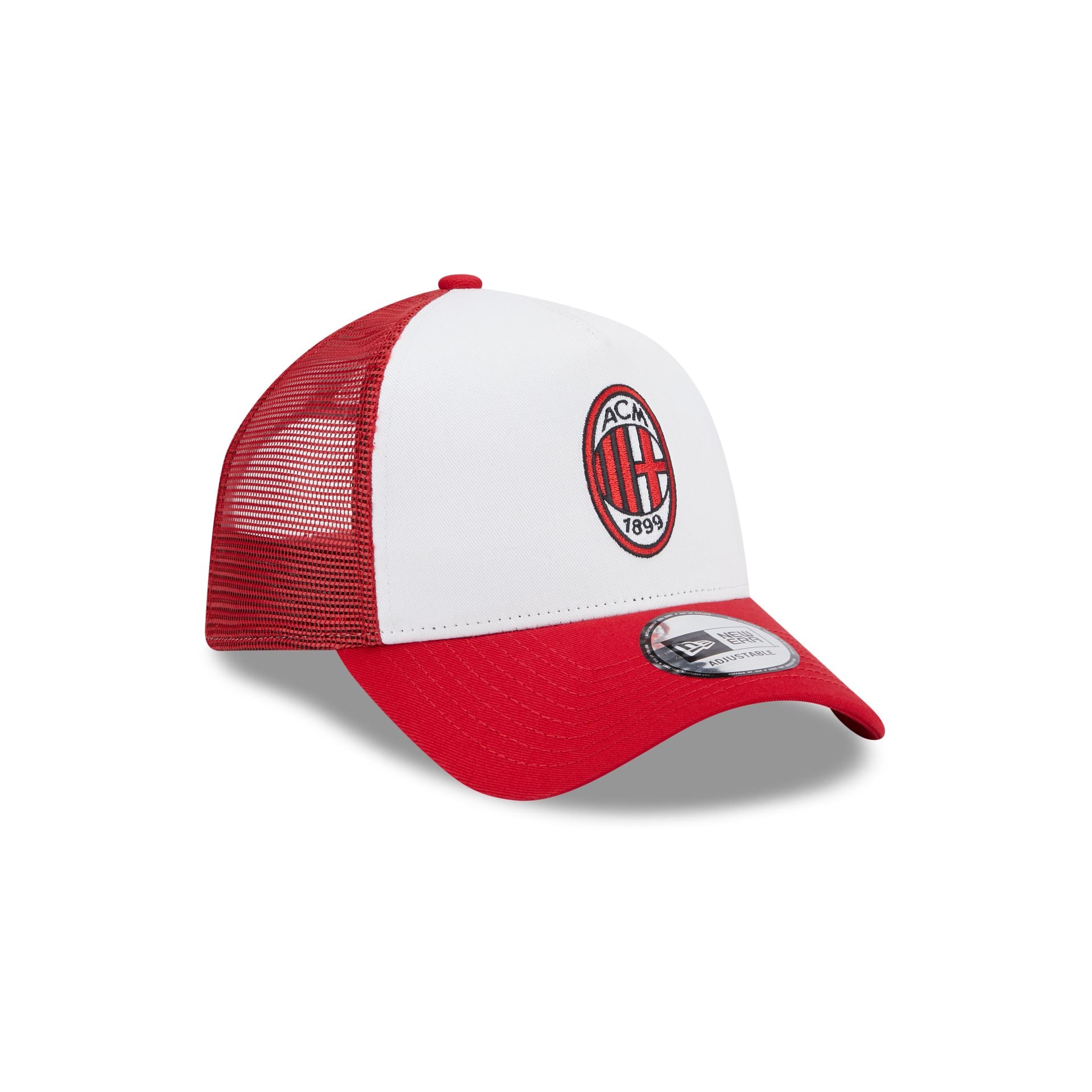 This is a AC Milan White A-Frame Trucker Cap 1