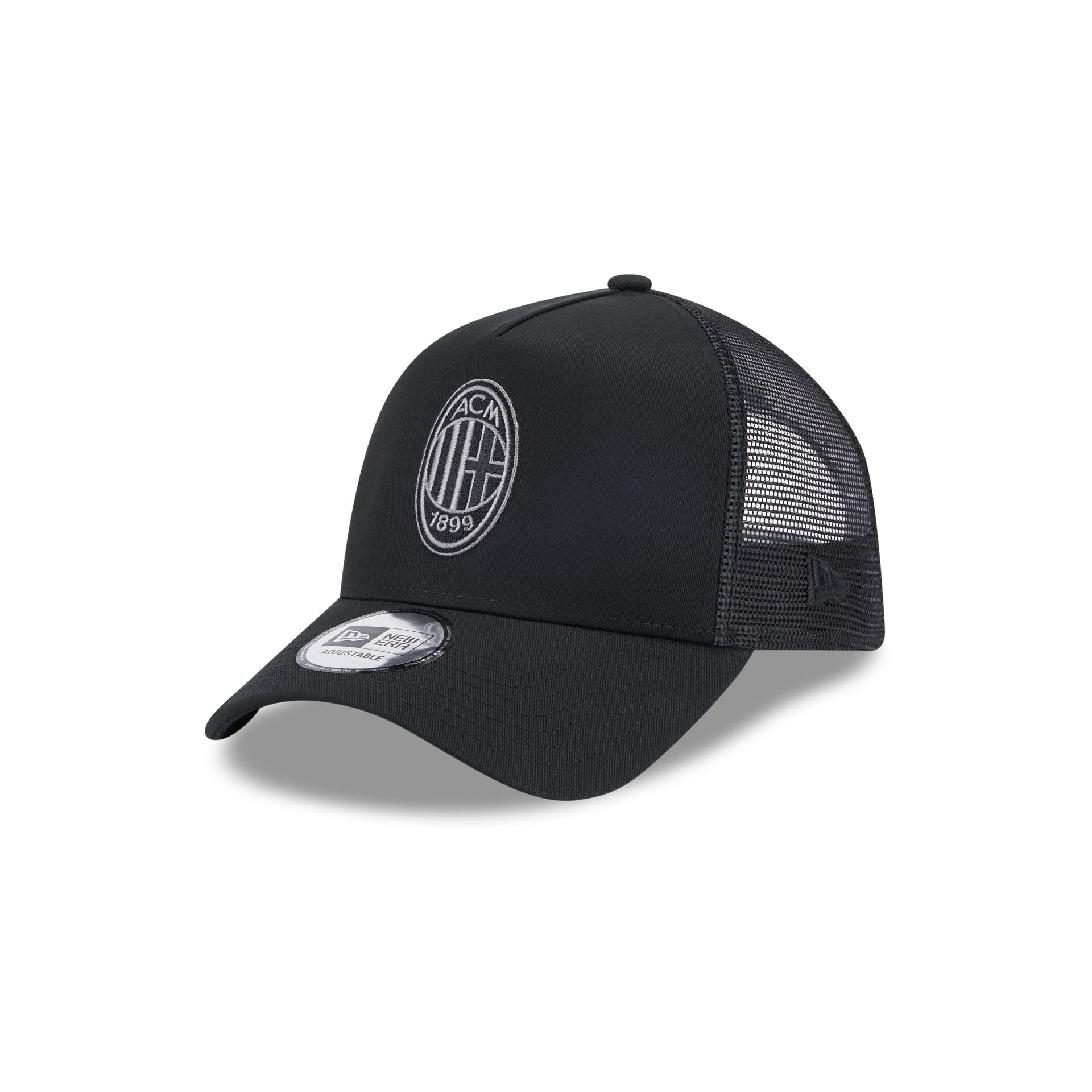 This is a AC Milan Black A-Frame Trucker Cap 2