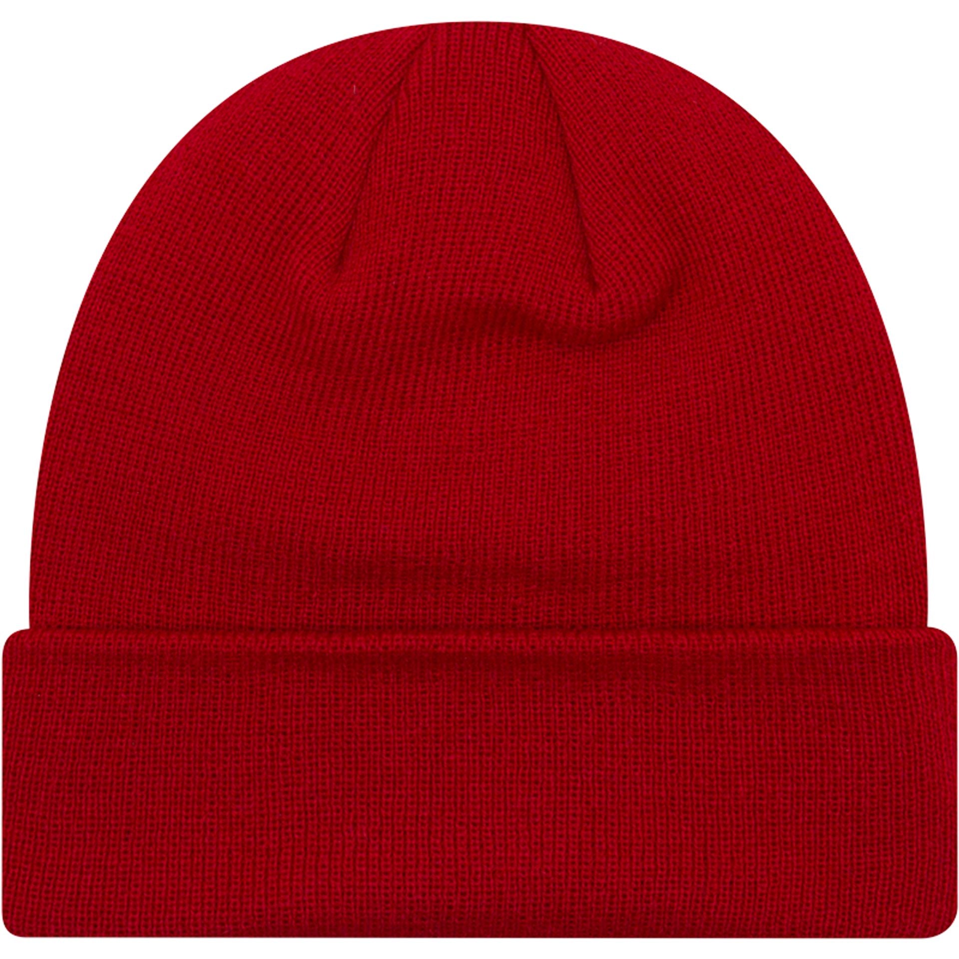 This is a Manchester United FC Youth Red Cuff Knit Beanie Hat 2