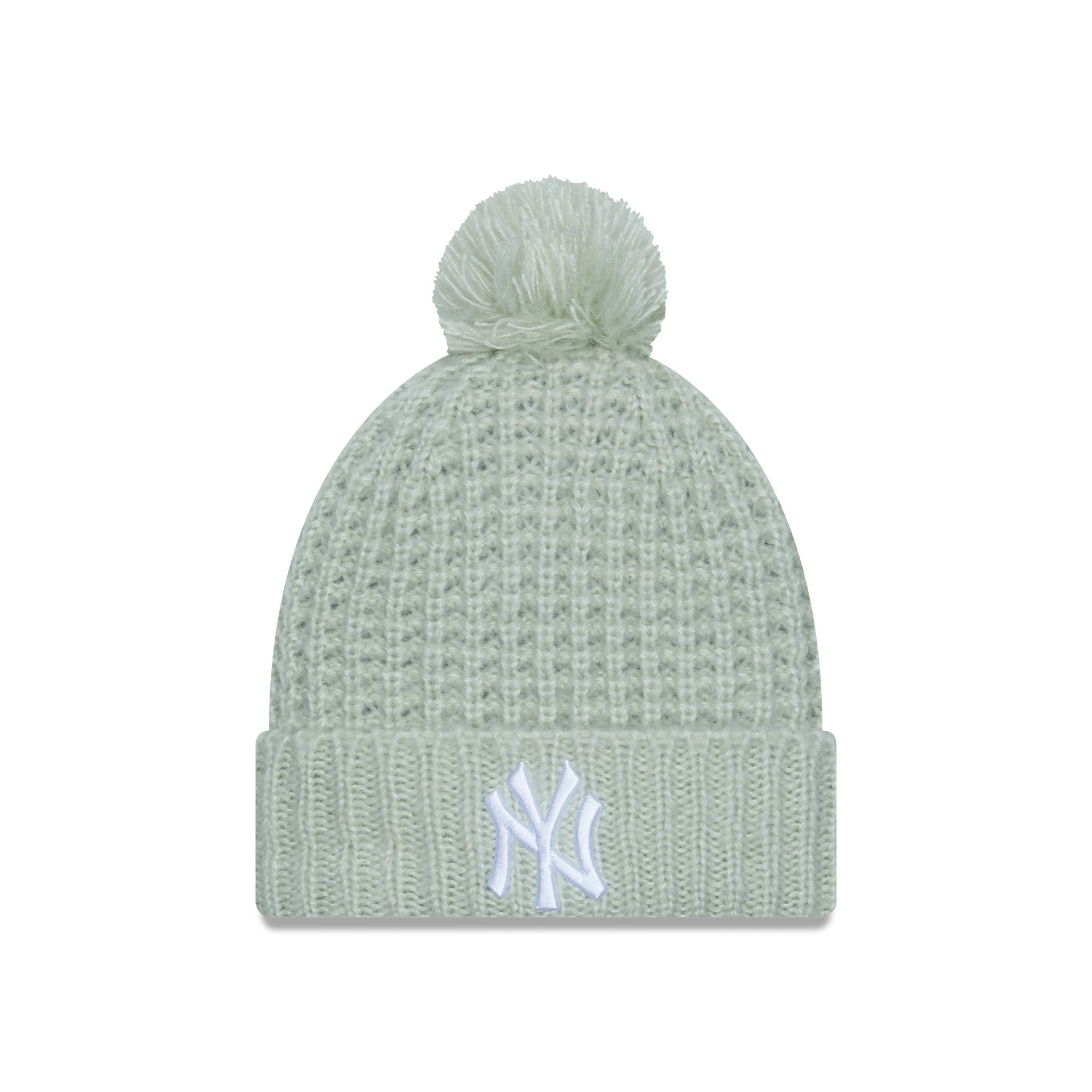 This is a New York Yankees Cosy Pom Womens Green Beanie 1