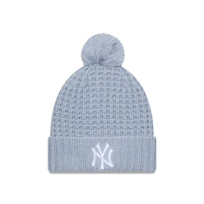 This is a New York Yankees Cosy Pom Womens Blue Beanie 3