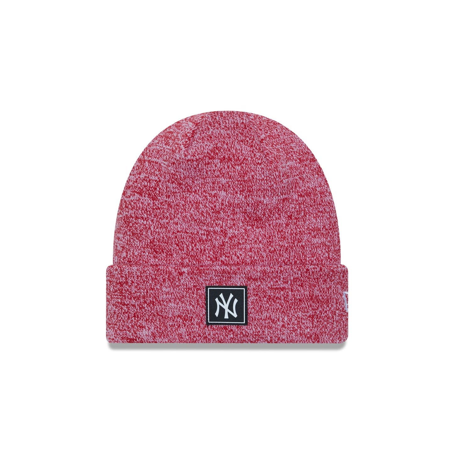 This is a New York Yankees Team Red Cuff Knit Beanie Hat 1