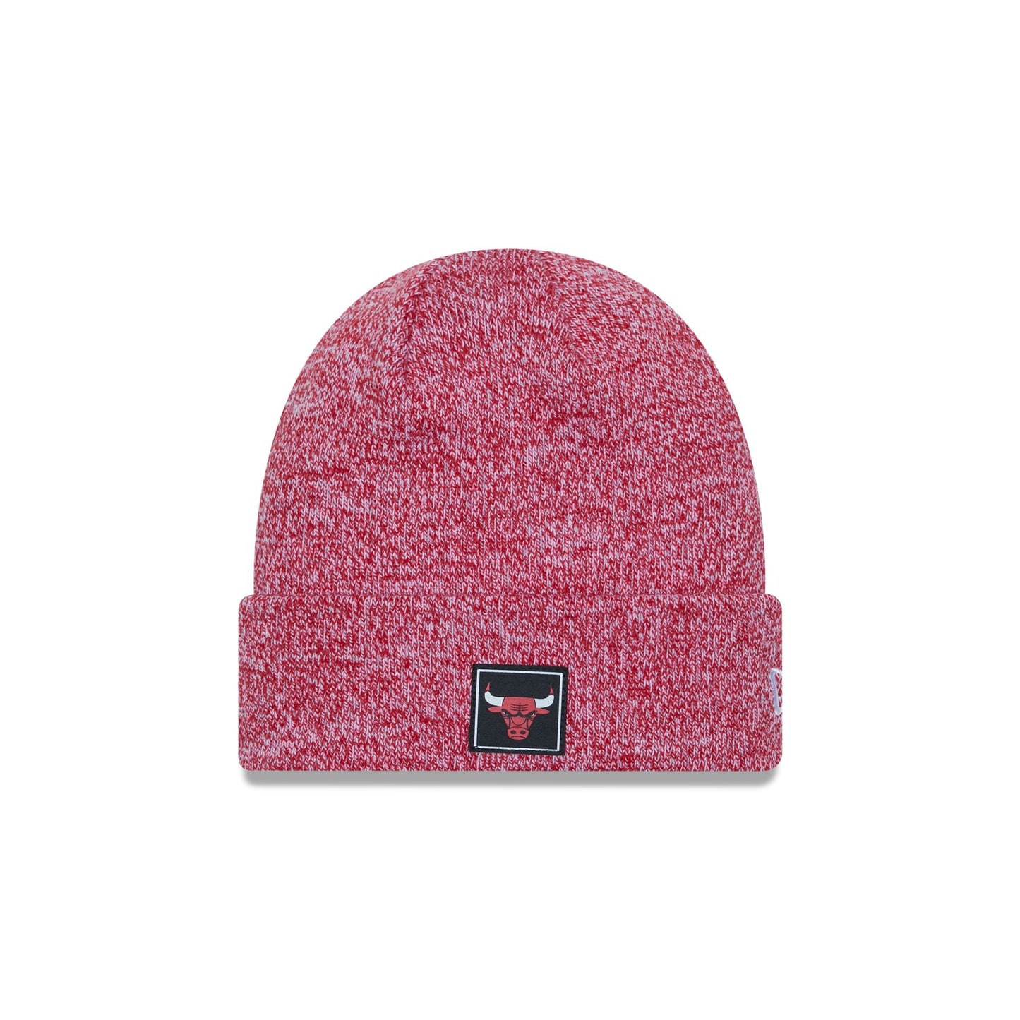 This is a Chicago Bulls Team Red Cuff Knit Beanie Hat 1