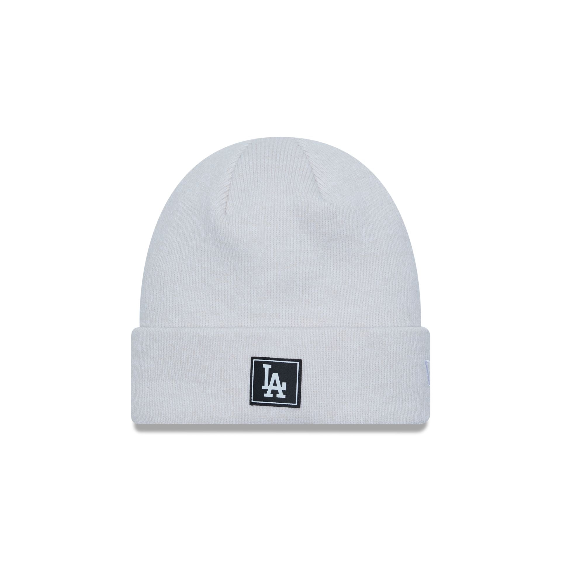 This is a LA Dodgers Team White Cuff Knit Beanie Hat 1