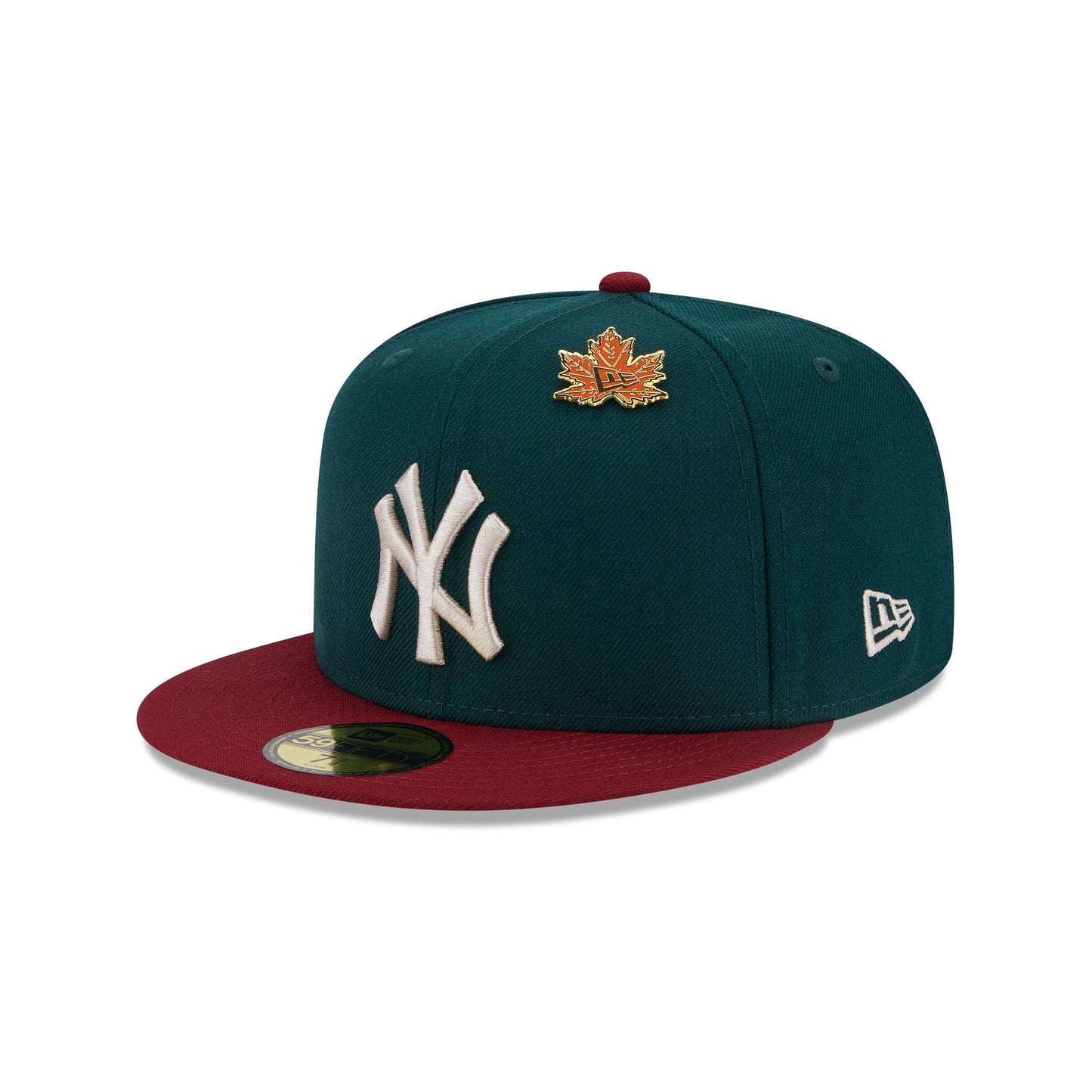 This is a New York Yankees MLB Contrast World Series Dark Green 59FIFTY Fitted Cap 6