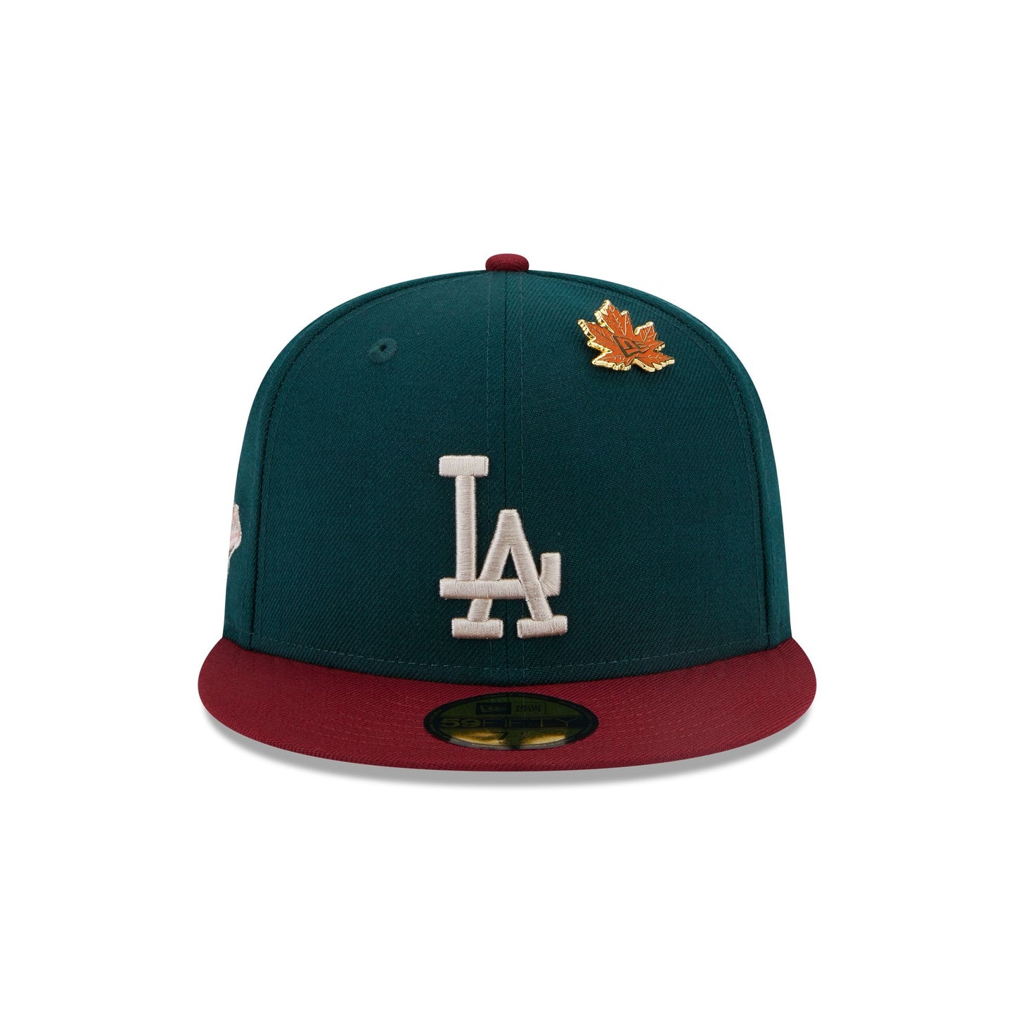 This is a LA Dodgers MLB Contrast World Series Dark Green 59FIFTY Fitted Cap 5