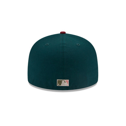 This is a LA Dodgers MLB Contrast World Series Dark Green 59FIFTY Fitted Cap 6