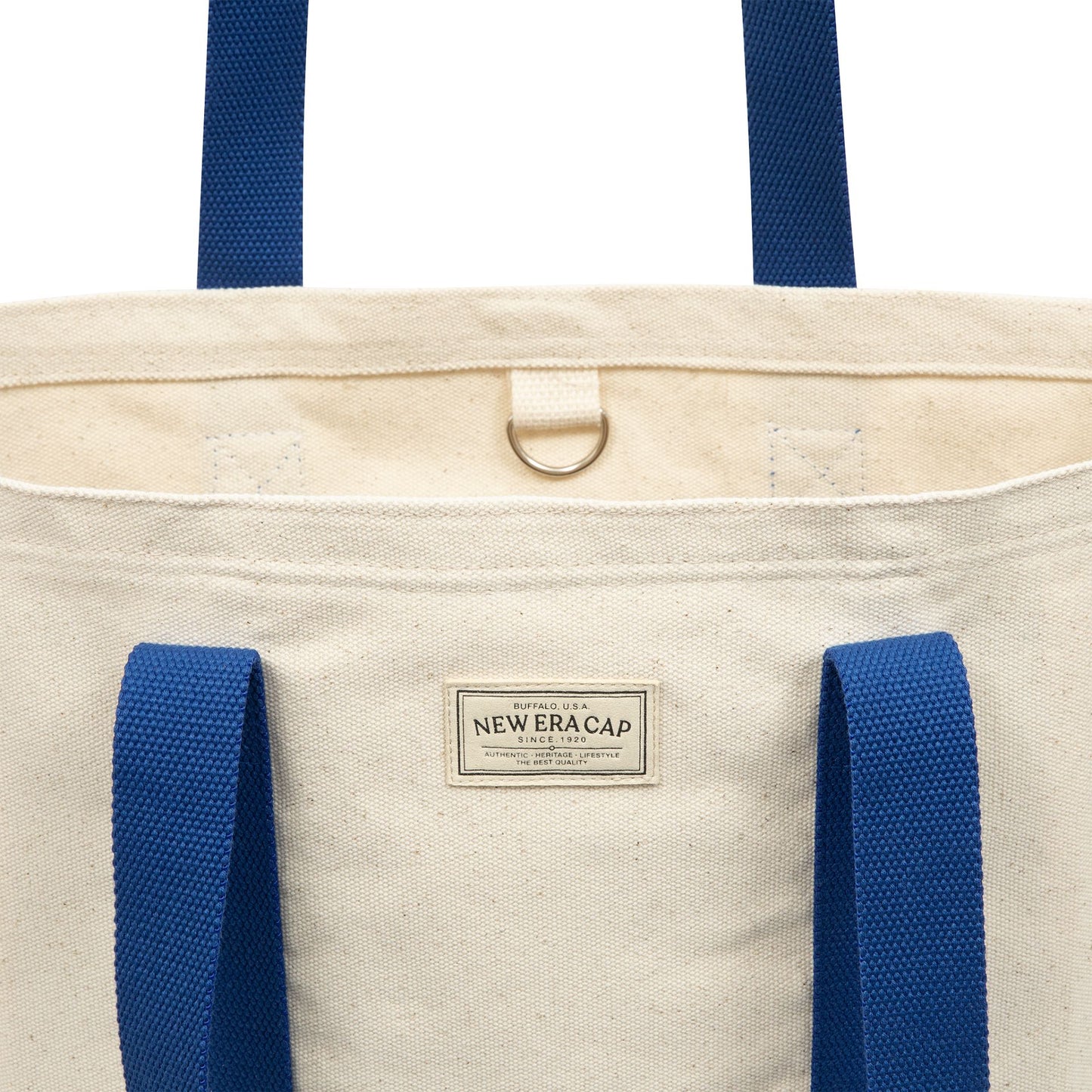 This is a New Era Heritage Light Beige Tote Bag 2