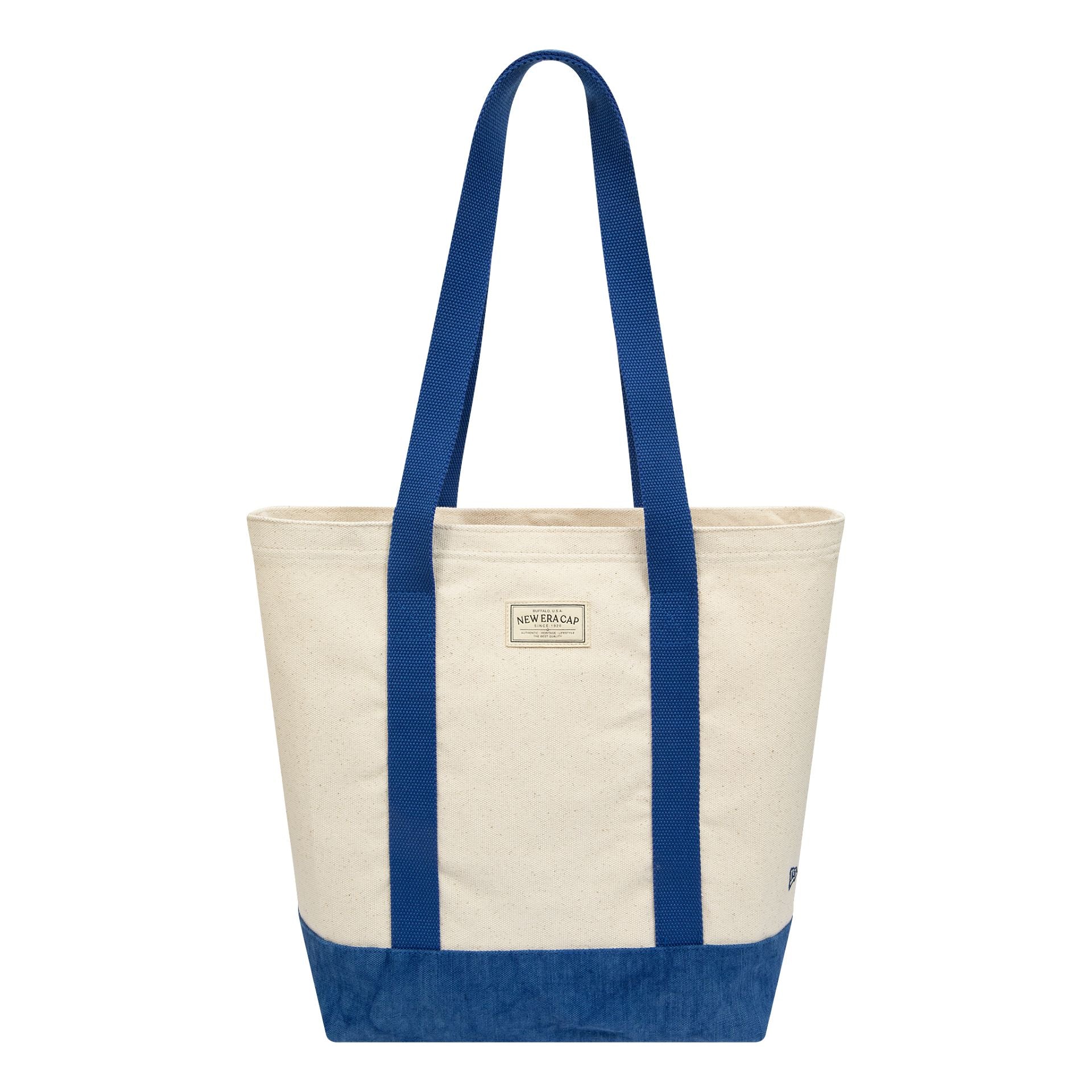 This is a New Era Heritage Light Beige Tote Bag 1