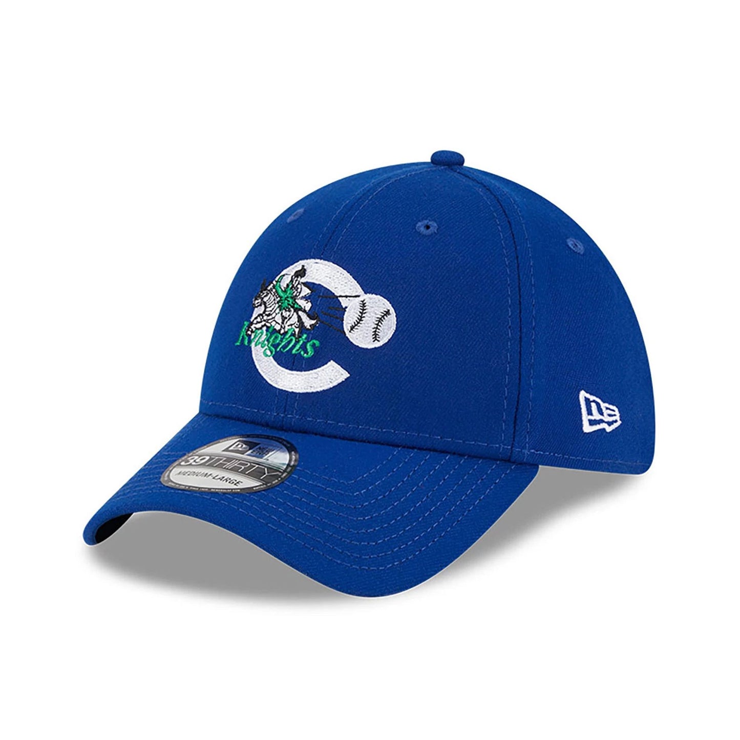 This is a Charlotte Knights MiLB Theme Nights Blue 39THIRTY Stretch Fit Cap 1