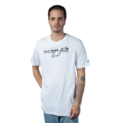 The Male model is wearing Philadelphia Eagles NFL Sideline 2023 White T-Shirt  1