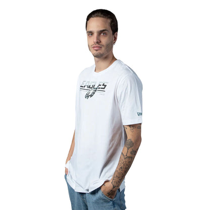 The Male model is wearing Philadelphia Eagles NFL Sideline 2023 White T-Shirt  2