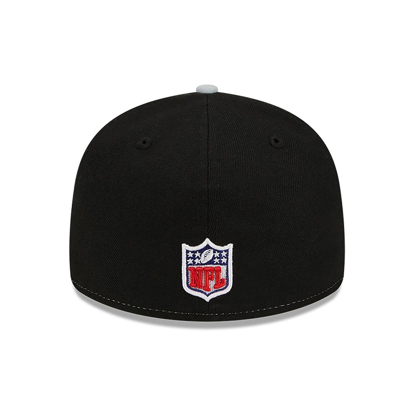 This is a Las Vegas Raiders NFL Sideline 2023 Black 59FIFTY Low Profile Cap 5